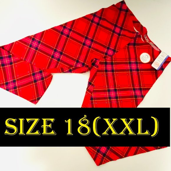 wonder nation Other - Wonder Nation Girls Leggings Red and Black Checkered Size 18(XXL)